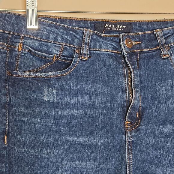 WAX JEAN Womens Jeans Y2K Distressed Destructed Skinny, Juniors Size 11 - Picture 7 of 15